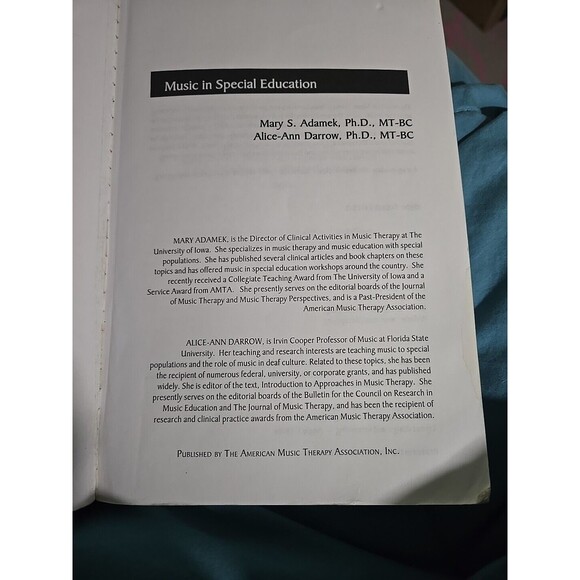 Music in Special Education (2005, Trade Paperback) College Textbook, Special Ed - Picture 3 of 5